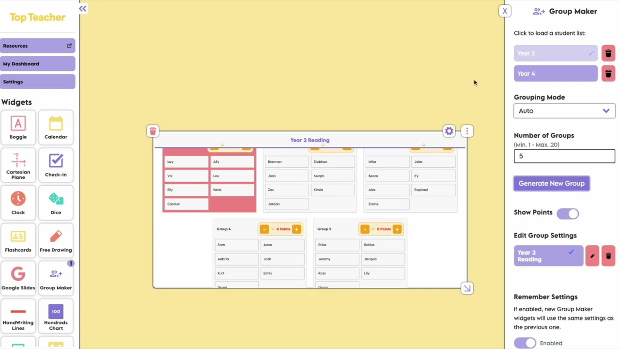Top Teacher Group Maker Digi-Tool: Automatic Grouping