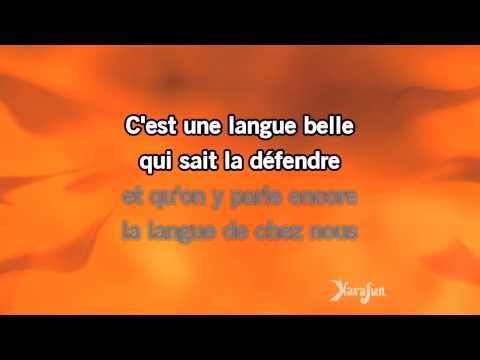 Karaoké La langue de chez nous - Yves Duteil *
