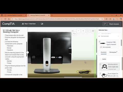 Lab: Set Up a Desktop Computer 2.1.16