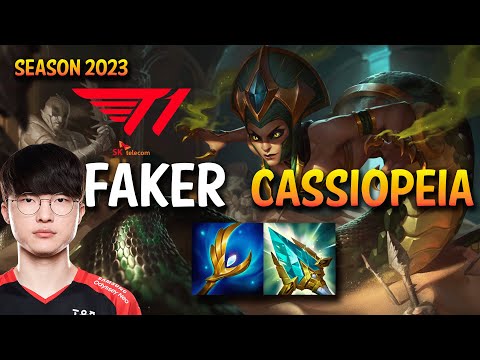 T1 Faker CASSIOPEIA vs LEBLANC Mid - KR Ranked