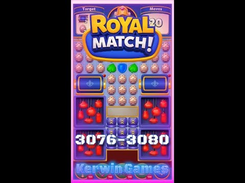 Royal Match Level 3076 3077 3078 3079 3080 - No Boosters Gameplay
