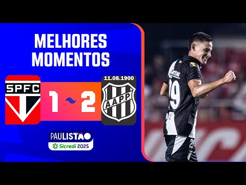 Gols e lances de São Paulo x Ponte Preta