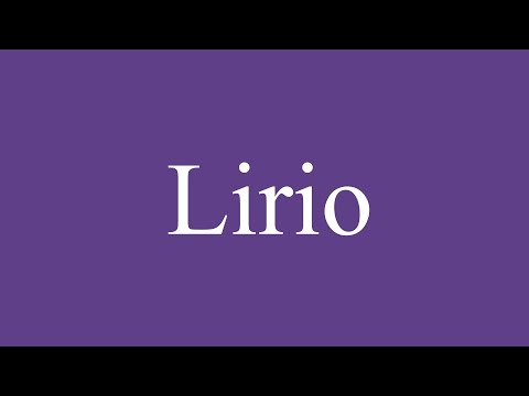 Como Pronunciar ''Lirio'' (Lily) Correctamente en Español