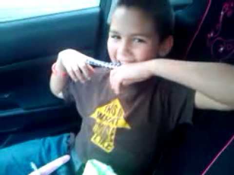 stuck in chinese finger cuffs & now he's MAD!!