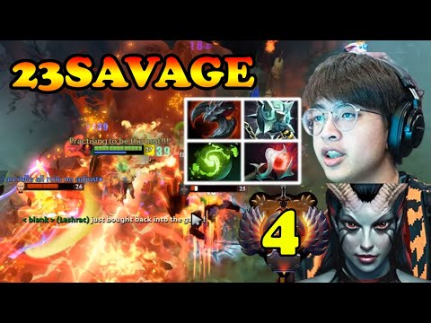23SAVAGE META QUEEN OF PAIN CARRY CLIMBING BACK TO #1 SEA WITH CREATIVE BUILD | DOTA2ORBS