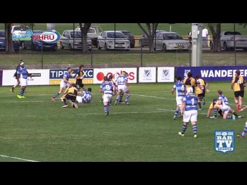 2017 NHRU Round 12 Premier 3 Highlights - Wanderers Vs Medowie Marauders