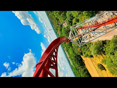 Sky Scream - Front Row Onride POV - Plopsaland Deutschland 2025 | Achterbahn