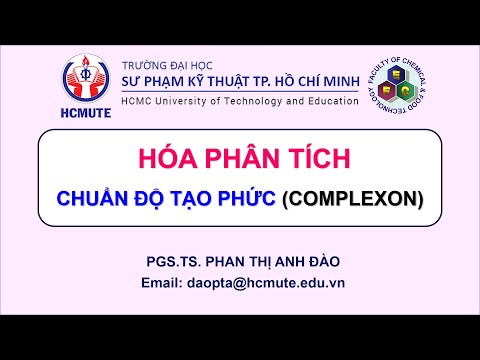 COMPLEXO HÓA PHÂN TÍCH CHUẨN ĐỘ TẠO PHỨC