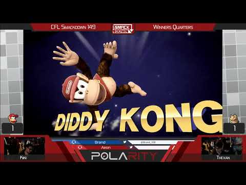 CFL Smackdown 149 WiiU - Kiki (Diddy Kong) vs Thexan (Fox) - Winners Quarters