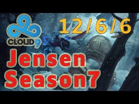C9 Jensen Warwick Jungle vs Kha'Zix Patch 7.2