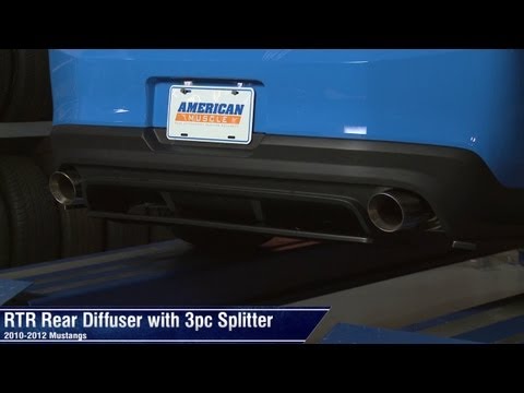 Mustang RTR Rear Diffuser with 3pc Splitter (10-12 All) Review