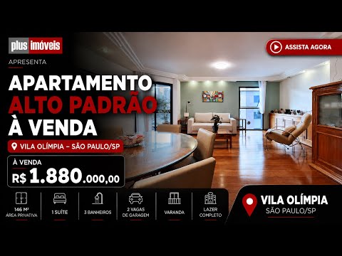 Vídeo do imóvel — Apartamento com 146 m², 4 quartos sendo 1 suíte à venda no bairro Vila Olímpia.