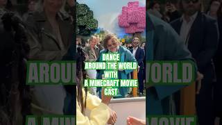 Dance around the world with the #MinecraftMovie cast! ​⁠💃🏼🕺🏻🟩 In theaters April 4! @WarnerBros