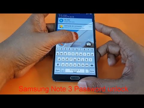 Samsung  Galaxy Note 3 Password unlock  | Note 3 Hard reset