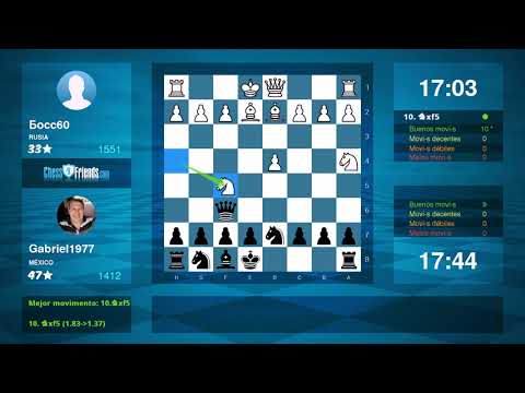 Chess Game Analysis: Босс60 - Gabriel1977 : 1-0 (By ChessFriends.com)