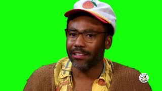 Donald Glover "I can do f＊＊king anything" Hot Ones green screen