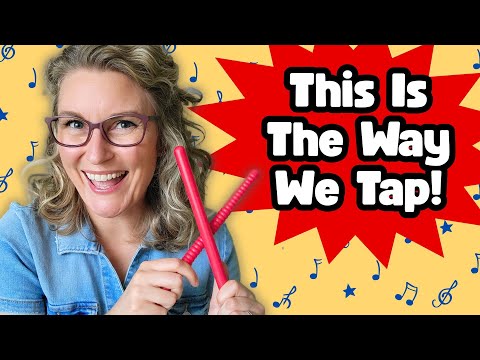 This Is The Way We Tap Our Sticks! | Rhythm sticks song | Music class for kids