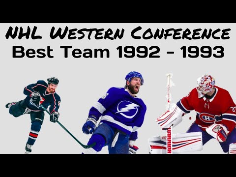 Data Race: 1992-1993 NHL Clarence Campbell Conference Regular Season Wins