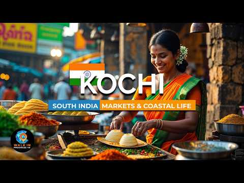 Kochi, Kerala 🇮🇳 Morning Life in Spice Streets & Markets | 4K Asia Walk