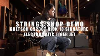 Video thumbnail for STRINGS SHOP DEMO : GRETSCH G5230T NICK 13 SIGNATURE ELECTROMATIC TIGER JET by Strings Shop