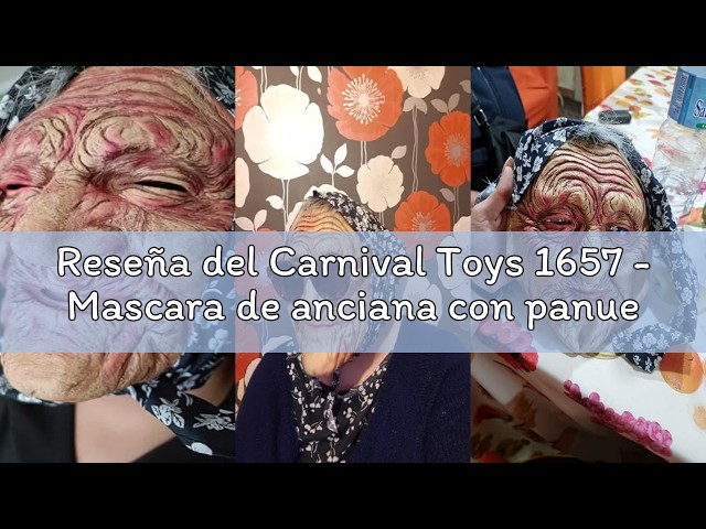 Vídeo relacionado con Carnival Toys 1657 - Mascara de anciana con panuelo en la cabeza