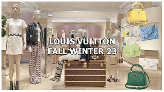 Louis Vuitton FALL WINTER 2023 collection at Harrods along with HERMES & BVLGARI