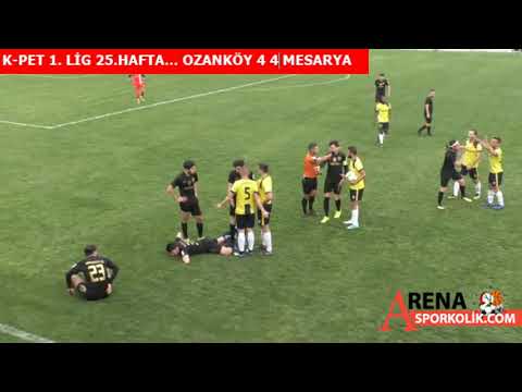 K-PET 1.LİG 25.HAFTA...OZANKÖY 4 4 MESARYA