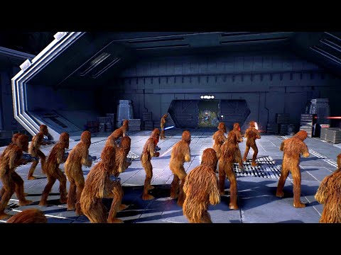 Separatist Droid Army vs Wookies - Star Wars Jedi: Fallen Order NPC Wars