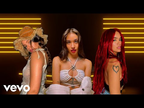 Maria Becerra, Rosalia, Karol G & Tini - Tranquila (Music Video) Prod. By Juotropx