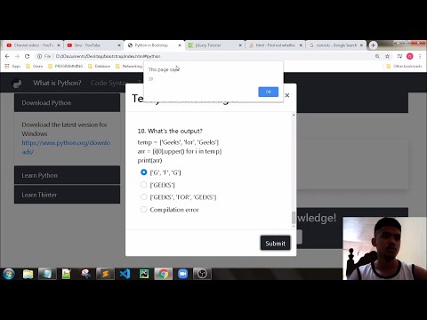 Bootstrap | Part 12: Jquery - Submit Answers