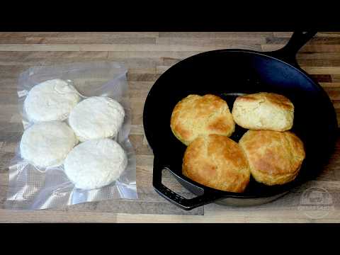 Homemade Freezer Biscuits | The Absolute BEST Frozen Country Biscuit Method