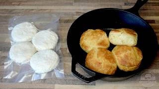 Homemade Freezer Biscuits | The Absolute BEST Frozen Country Biscuit Method