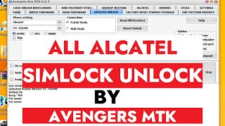 All Alcatel Sim Network lock unlock|Alcatel OneTouch 7024w Network lock Code By AvrngersMTK v0.8.4