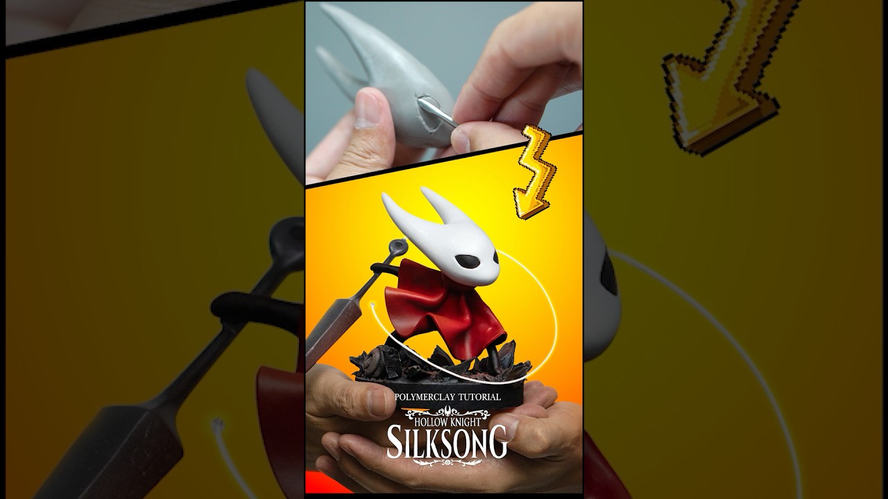 From Clay to Hornet Silksong : Art Process #hollowknight #hollowknightsilksong #silksong