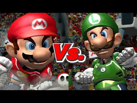 Mario Strikers Charged - Mario Vs. Luigi
