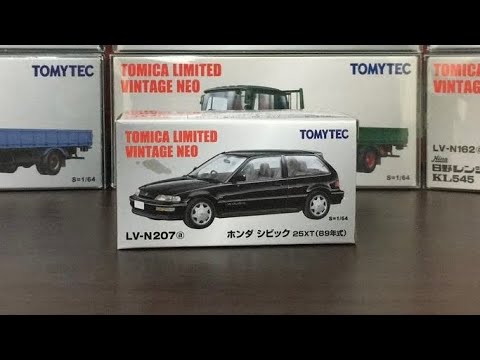 Thumbnail for TOMYTEC TOMICA LIMITED VINTAGE NEO TLVN LV-N207a HONDA CIVIC 25XT 1989