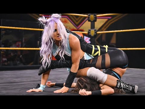 Candice LeRea V.S Kacy Catanzaro + Rhea Ripley Challenge Mercedes Martinez In A Steel Cage Match