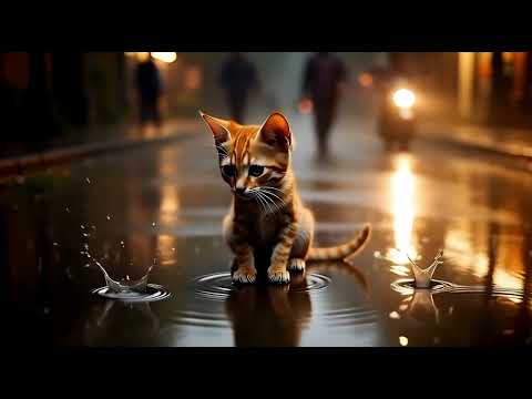 the cat is sad because it has no place to live#aikids #animasilaguanak #anakanak 