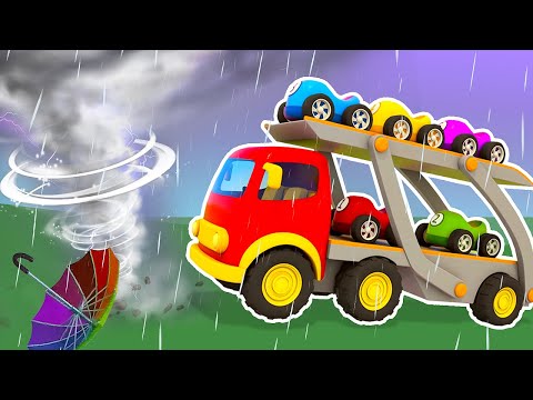 Die Helfer Autos.🌪 Der Tornado. Zeichentrickfilm auf KinderLernTV | NEUE FOLGE