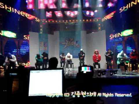 081226 Music Bank SHINee Wild Eyes Rehearsal
