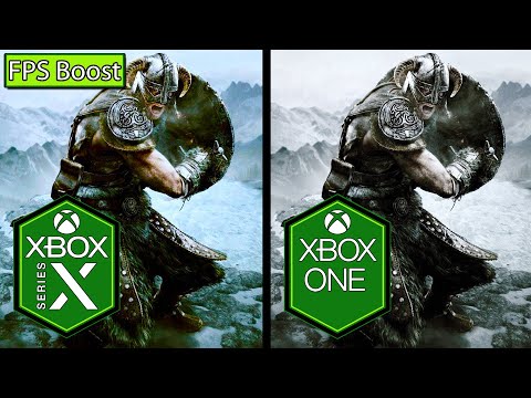 The Elder Scrolls V Skyrim Xbox Series X vs Xbox One Comparison [FPS Boost]