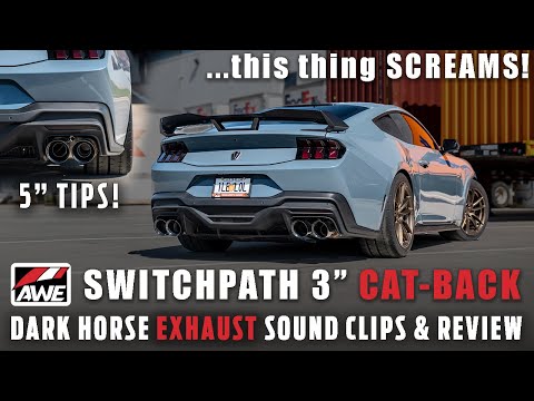 Mustang Dark Horse 3\" Active Exhaust From AWE! | Sound Clips & Review