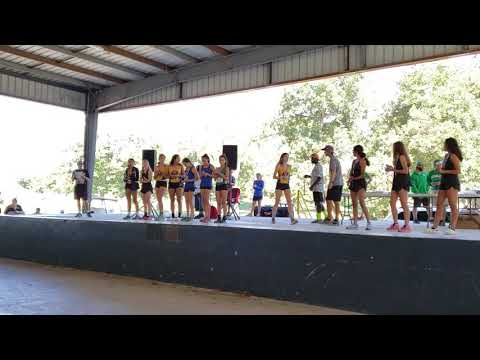 Karolyna Arguijo 1st place district champion with time of 11:52 from Pleasanton tx