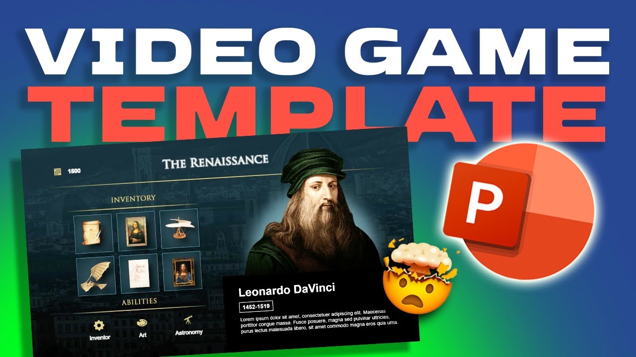 VIDEO GAME-STYLE presentation in POWERPOINT 🤯 How to do it and GIVEAWAY!