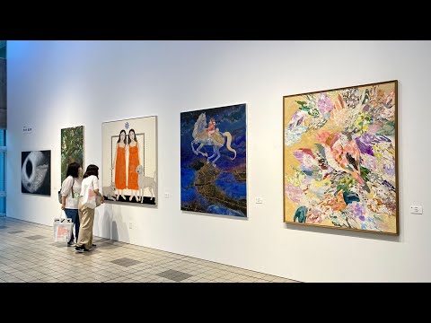 多摩美術大学 OPEN CAMPUS 2021-18　絵画北棟2F日本画専攻作品展示