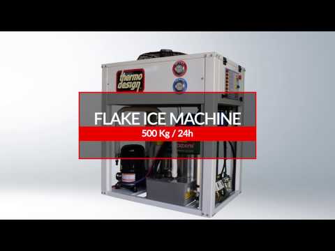 500kg/24h Flake Ice Machine Video 12