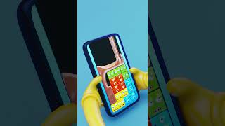 Tetris Turned Chocolate Delight: A Sweet Surprise! 🍫🕹️ #Shorts