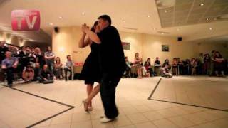 Yury Alexeev and Elena Chuvilina, Russia, Moscow, Milonga in rest."Le Cafe", 26.03.2010(3)
