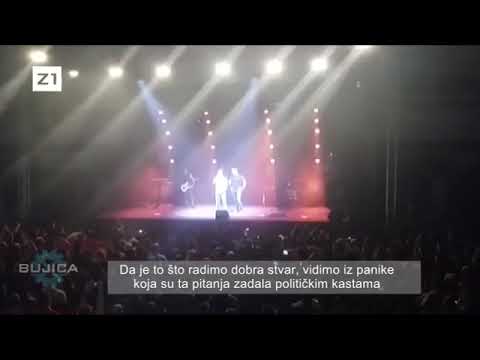 Tin Hrgović na Thompsonovom koncertu pozvao na potpisivanje za GI Narod odlučuje