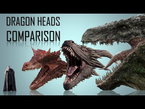 Is Drogon's Head bigger than Caraxes' and Meley's